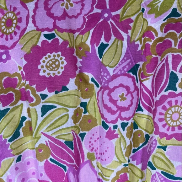 Banjanan | Feminine Cottagecore Floral Tiered Ruffle Chandra Mini Dress | L - Picture 12 of 15